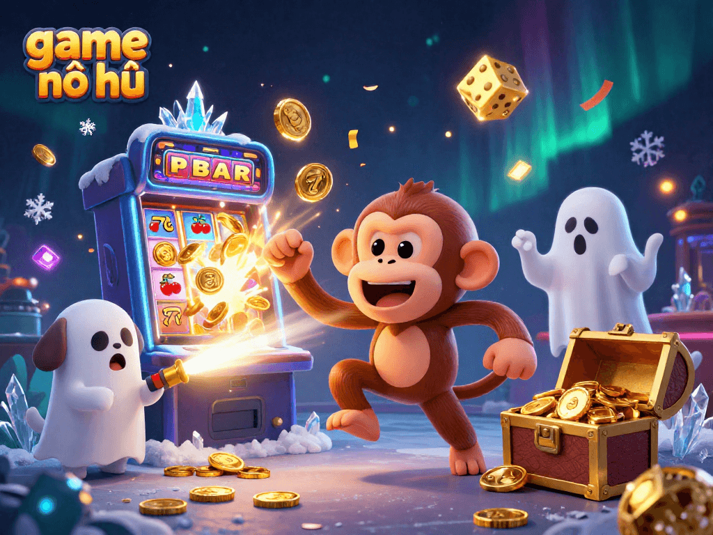 Experience thrilling game nổ hũ with captivating jackpot visuals in this vibrant illustration.