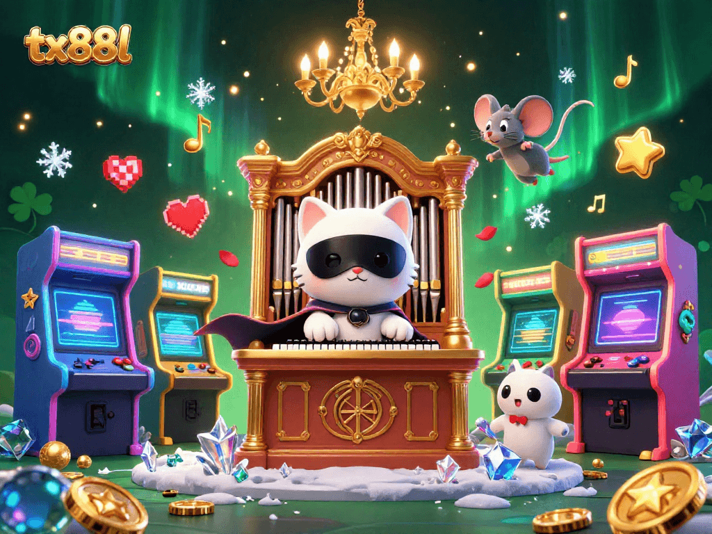 Experience thrilling entertainment at tx88l with dynamic casino gaming scenes and vibrant characters.