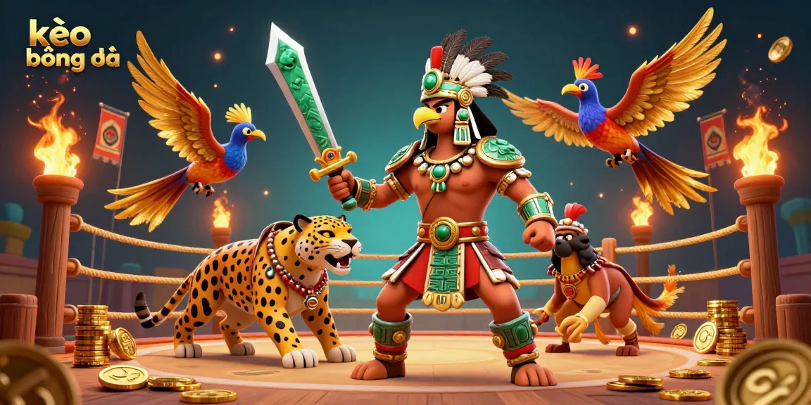 Experience thrilling sports betting action with kèo bóng đá in a vibrant 3D scene featuring dynamic characters and dramatic elements.