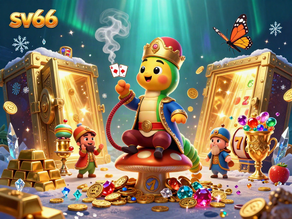 Play exciting slots with sv66, featuring charismatic characters and vibrant casino elements.