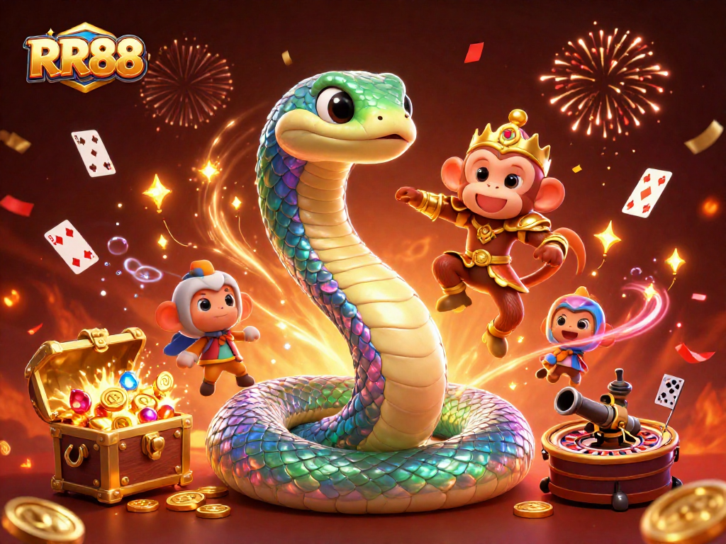 Experience thrilling gameplay at RR88 with golden treasures, magical characters, and vibrant casino excitement.