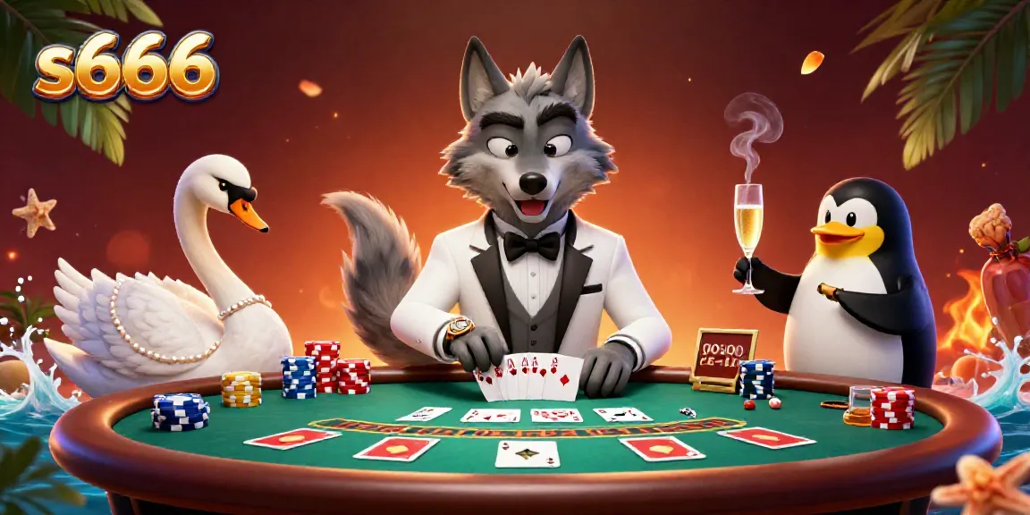Experience the thrill of s666 with a baccarat showdown featuring delightful characters.