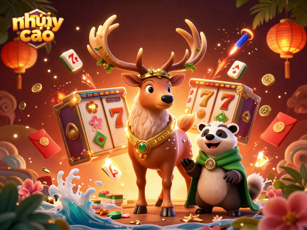 Experience the thrill of gaming with nhảy cao, featuring vibrant 3D illustrations and dazzling casino elements.
