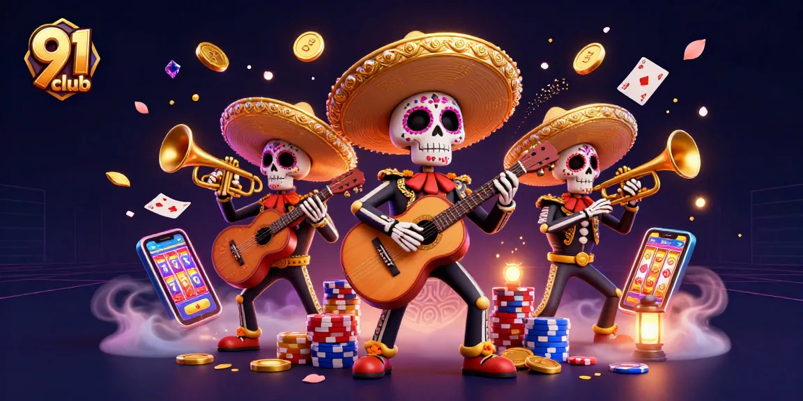 Engage with 91 club’s vibrant online gaming experience featuring a lively mariachi scene.