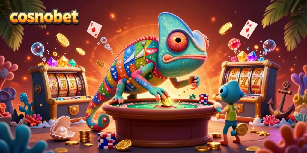 Experience the thrill of winning at cosmobet with vibrant 3D casino gaming scenes.