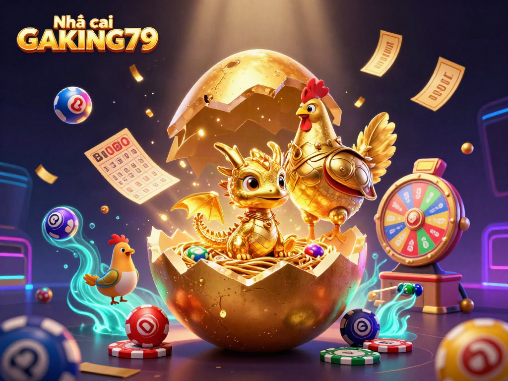 Experience thrilling wins at Nhà cái GAKING79 with vibrant golden dragon and casino games