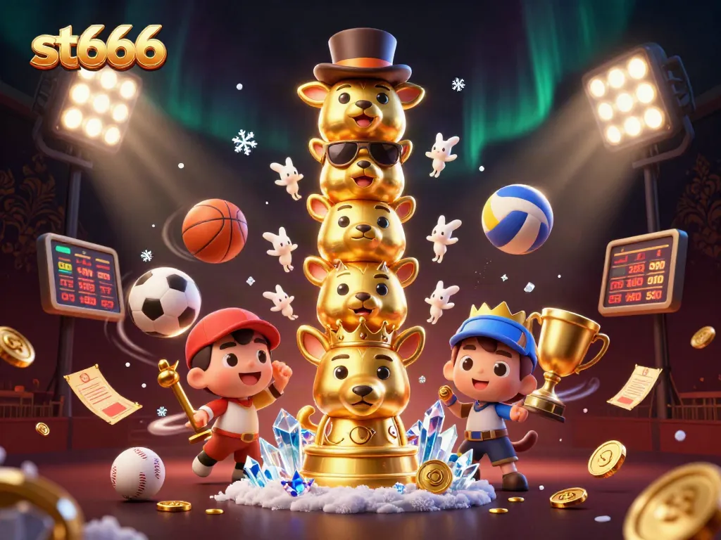 Engage in thrilling sports betting action with st666, featuring dynamic sports elements and a vibrant casino atmosphere.