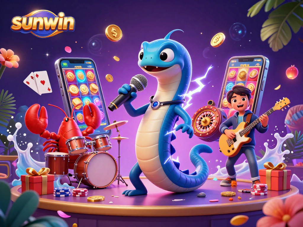Experience thrilling games at sunwin with lively 3D casino characters and vibrant gaming action