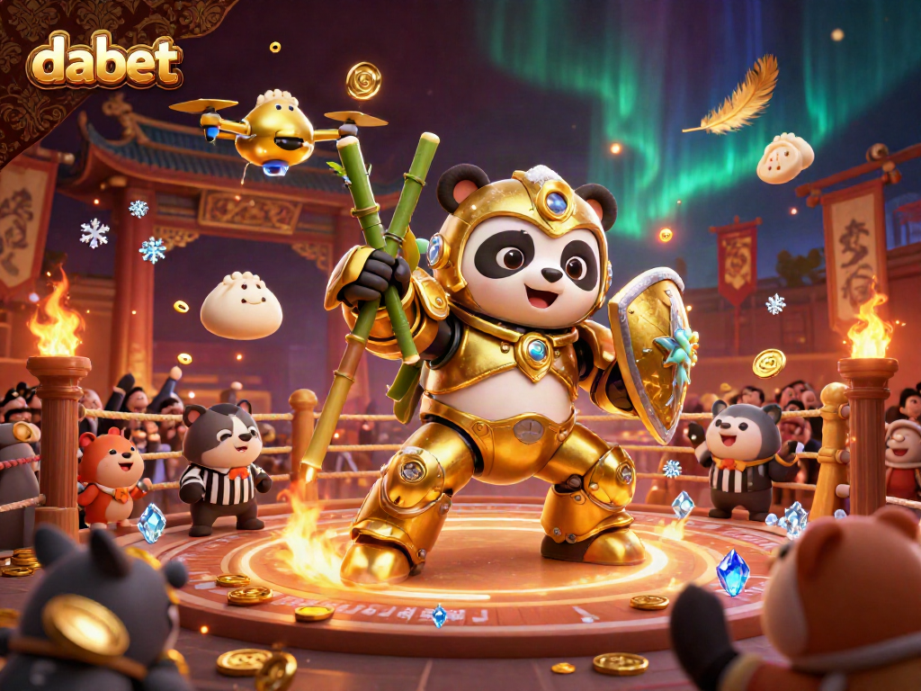 Dabet showcases dynamic gambling action in a vibrant casino arena filled with energy and excitement.