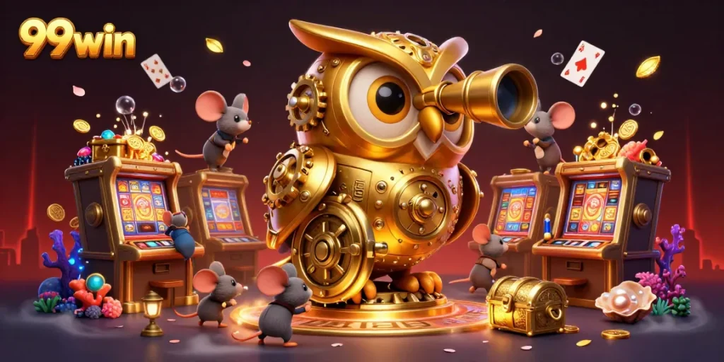 Experience thrilling gameplay at 99win with vibrant characters and rich casino elements.