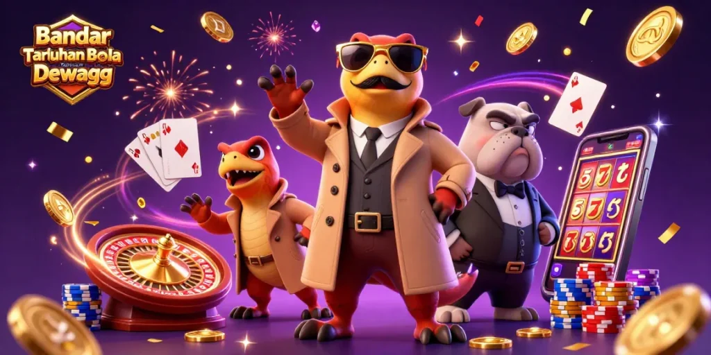 Experience thrilling moments with Bandar Taruhan Bola Online Dewagg as raptors sneak into a VIP casino lounge.