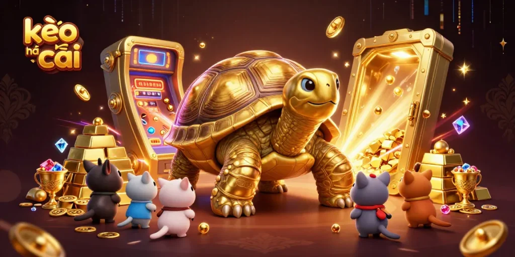 Play kèo nhà cái with a colossal golden tortoise pinball machine amid treasure
