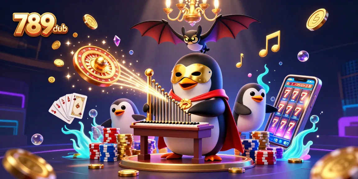 Experience the thrilling 789club with captivating games and lavish visuals in a vibrant casino scene.