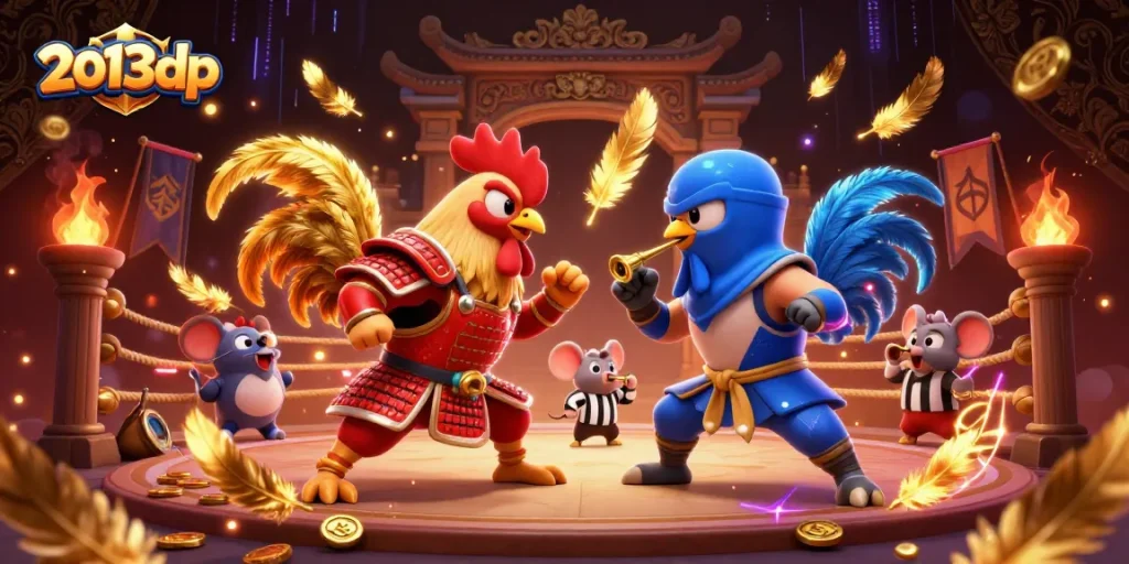 Experience thrilling matches on 2013dp with dynamic rooster fights featuring samurai and ninja.