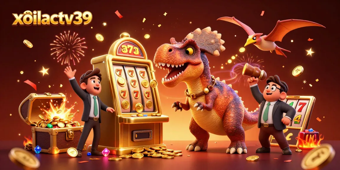 Experience exciting jackpots with xoilactv39 as a pachycephalosaurus wins big at the casino.