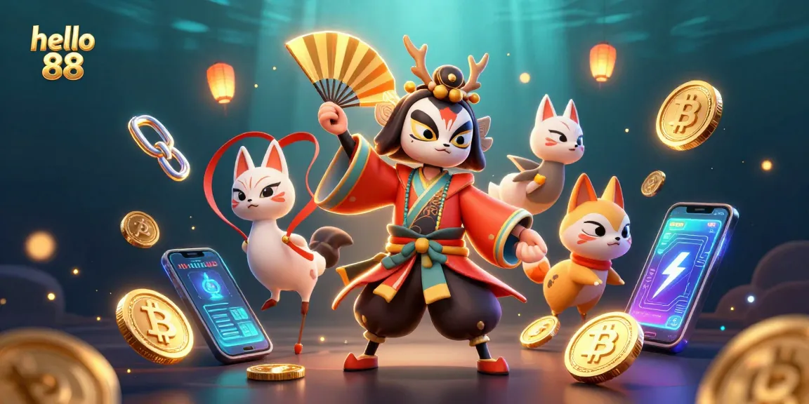 Experience an exciting moment at hello 88 casino with vibrant characters and dynamic scenes.