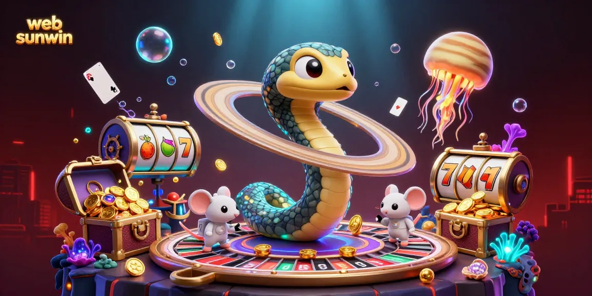 Experience thrilling gaming with web sunwin featuring a cosmic roulette wheel and astronaut mice betting.