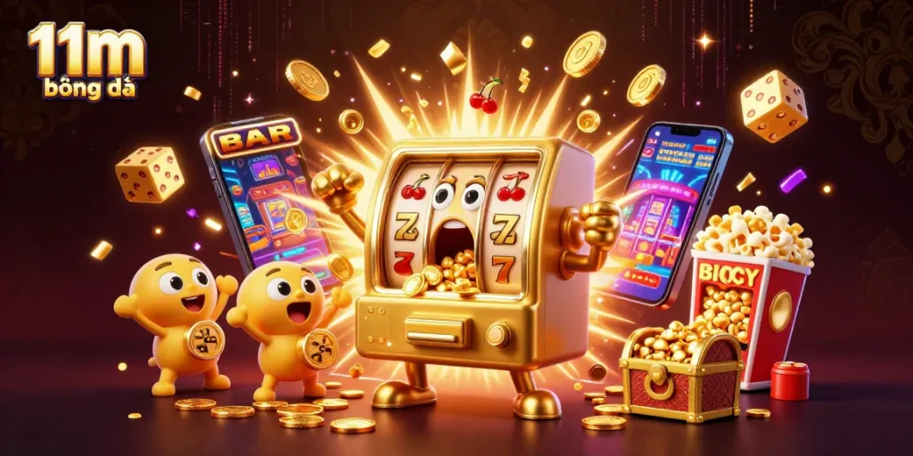 Experience thrilling action and excitement with 11m bóng đá in a vibrant casino scene full of surprises.