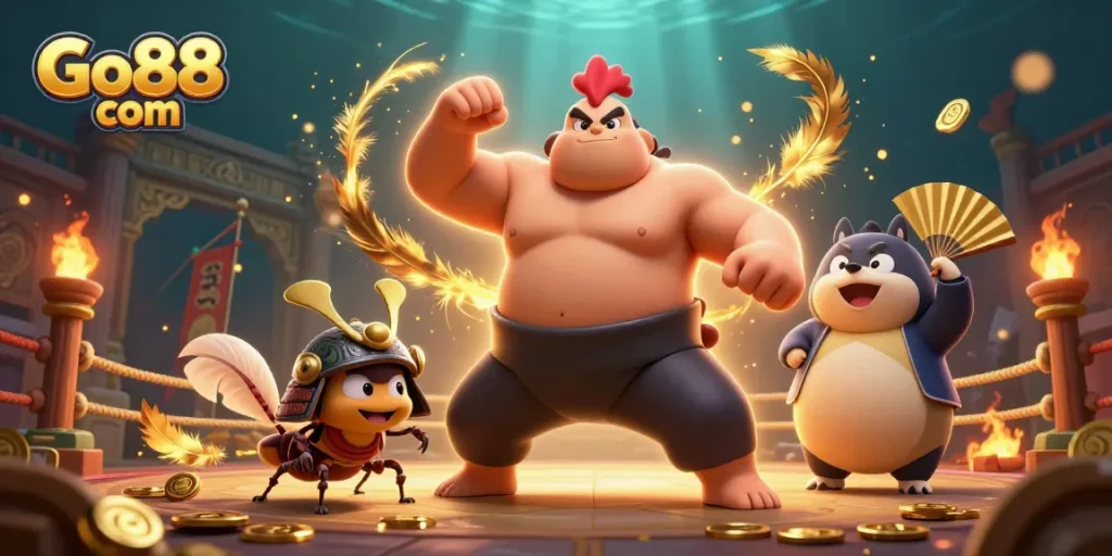 Engage with thrilling gameplay at Go88 com, featuring vibrant casino action and dynamic characters.