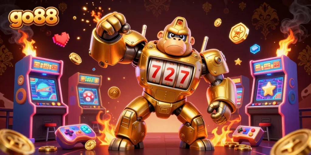 Experience the thrilling action of go88 with a vibrant 3D casino design full of winnings and excitement.