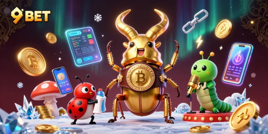 Engage with exciting gameplay at 9BET, featuring a colorful boxing scene with vibrant casino elements.