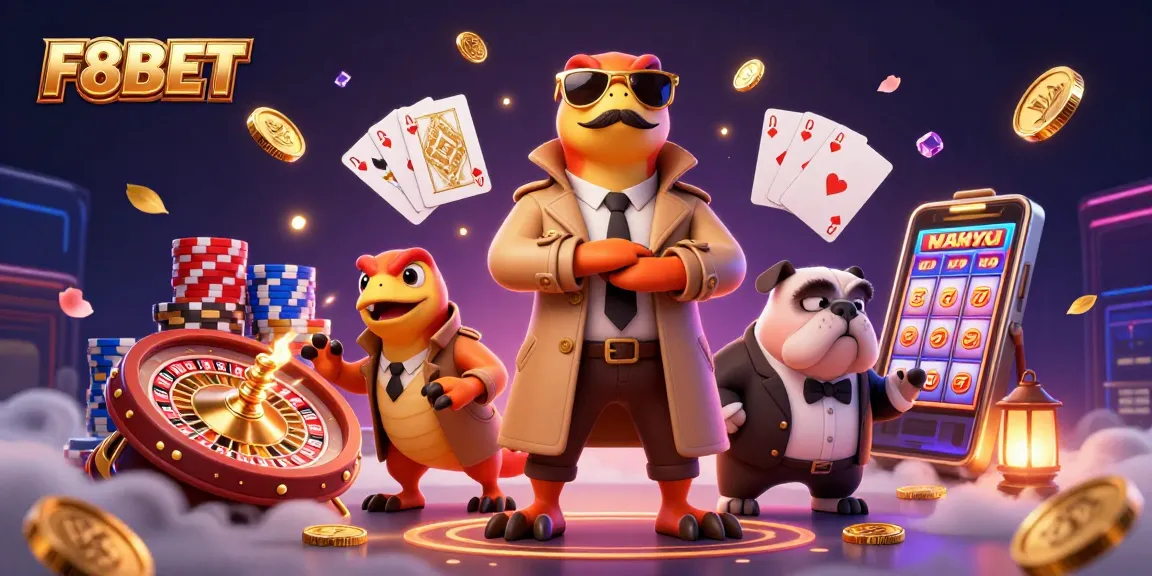 Experience the excitement at F8BET casino with a raptor trio attempting a VIP entrance.