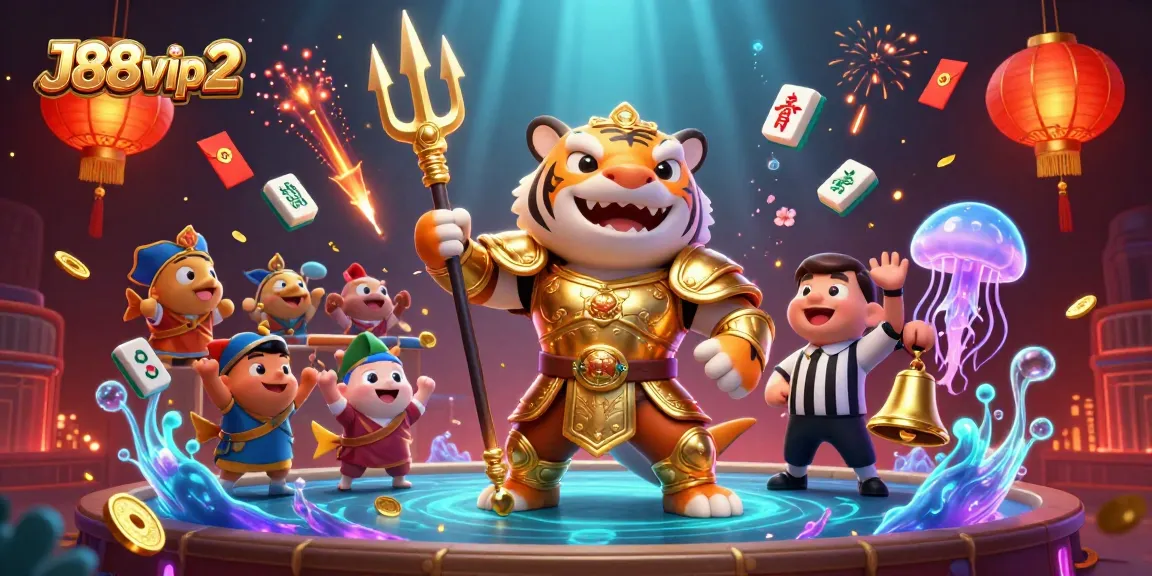 Experience thrilling gameplay with J88vip2 in a vibrant underwater casino scene.
