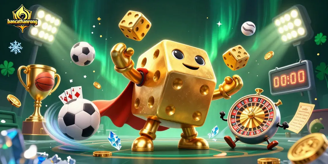 Engage with bancathanrong's exciting 3D casino scene featuring dynamic sports elements.