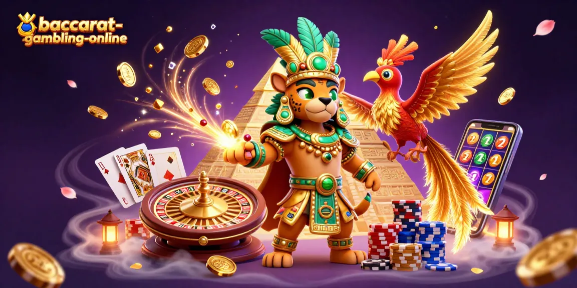 baccarat-gambling-online reveals thrilling baccarat gameplay amidst an energetic casino scene.