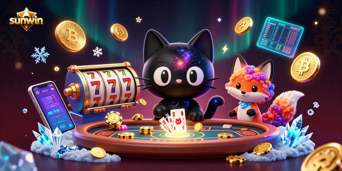 Experience the cosmic charm of sunwin with vibrant gambling action at the casino table.
