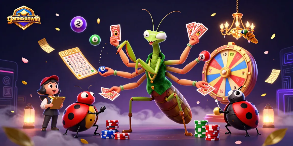Experience exhilarating gaming at gamesunwin with vibrant lottery elements and a dynamic casino atmosphere.