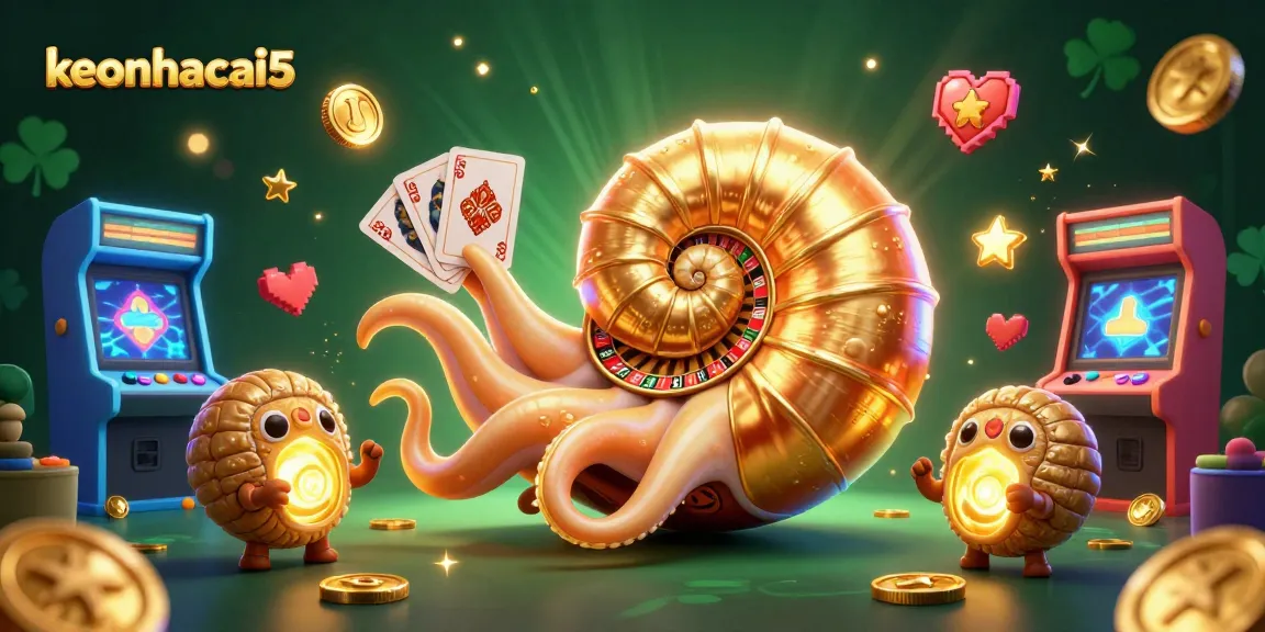 Win big with keonhacai5 by joining the thrilling 3D casino adventure illustrated scene.