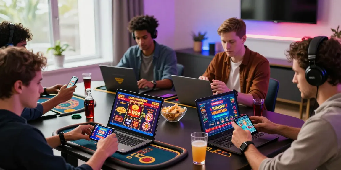 Engaged players using credit cards at online casinos showcased at https://transact.org.uk in a modern gaming environment.