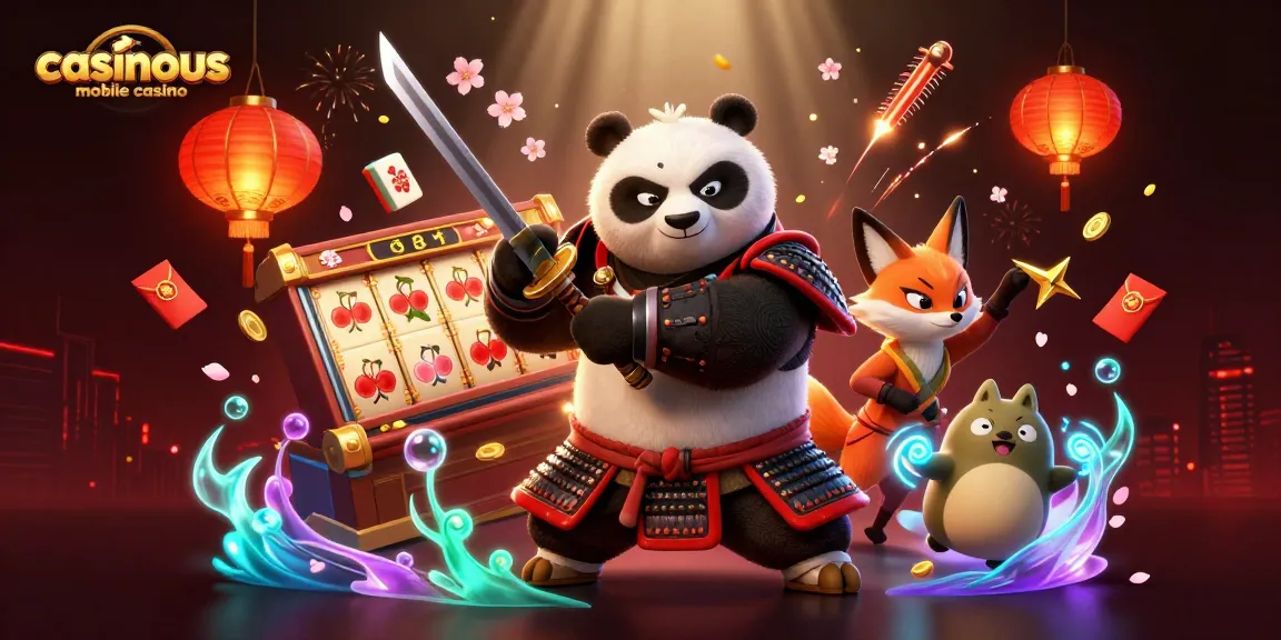 Experience the thrill at casinous mobile casino with dynamic 3D characters in a vibrant gambling scene.