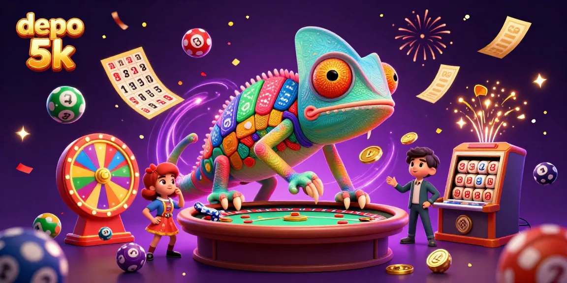Experience the thrilling world of depo 5k with vibrant casino elements and excitement.